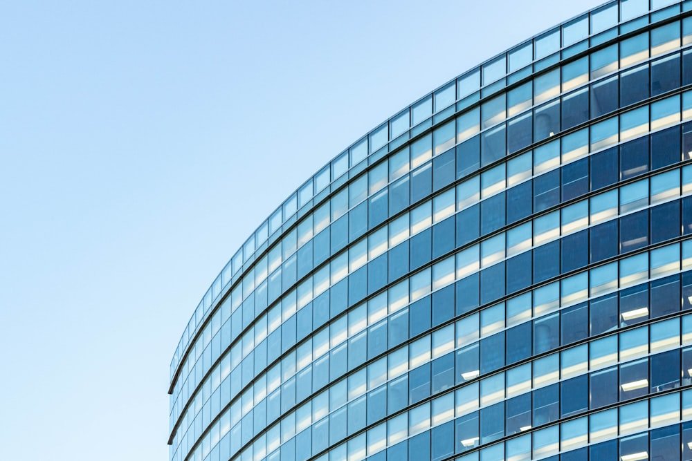 Modern glass corporate tower